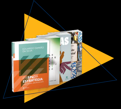 Quatro livros enfileirados representando uma biblioteca virtual